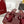 GC 2025 Double G High Heel Sandals Red Canvas Sheepskin 292467