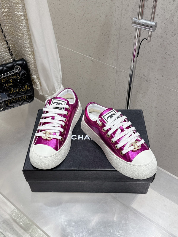 CC Sneaker Purple cowhide 204665