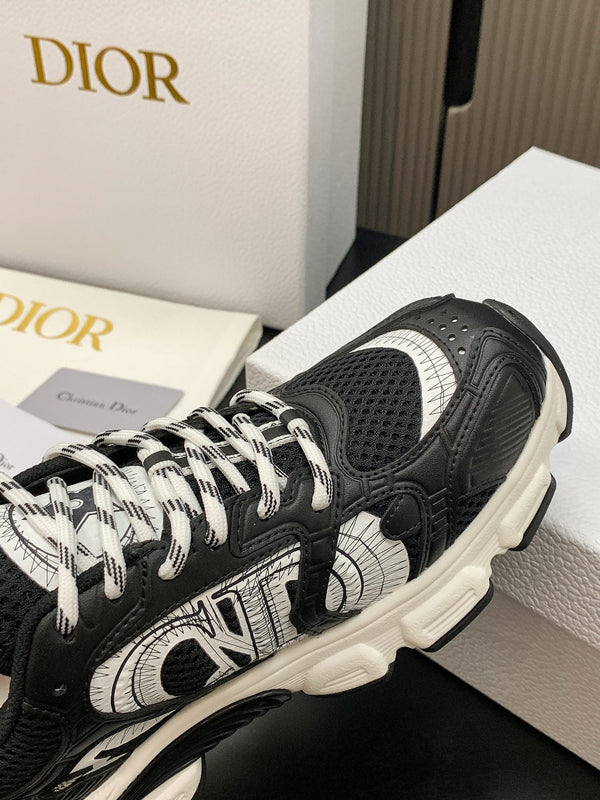 CD Chrono Sneaker Black Mesh Calfskin 905019