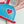 HM Rodeo Robeo Heart PM Charm Pink mix Blue Lambskin