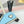 HM Rodeo Robeo Heart PM Charm Black mix Sky Blue Lambskin