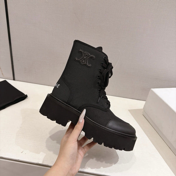 CE Bulky Boots 4.5cm Canvas 168182