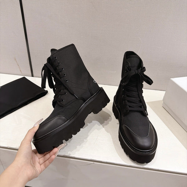 CE Bulky Boots 4.5cm Canvas 168182