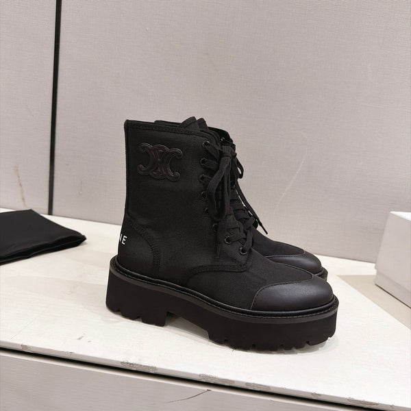 CE Bulky Boots 4.5cm Canvas 168182