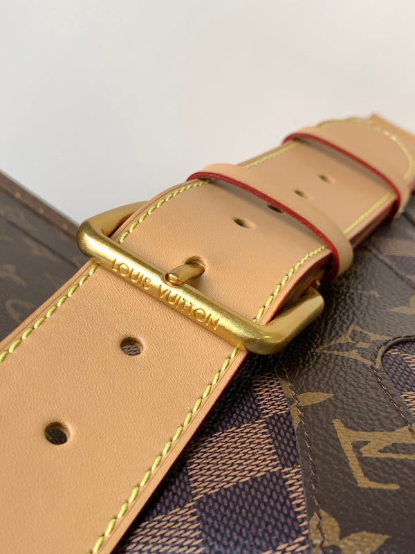 LV Rush Bumbag Brown Boro Monogram Landscape canvas & Cowhide