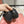 LP hollow knit ballet flats black fabric 379027