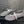 Alaia Braided Hollow Ballet Flats Silver Cowhide 300042