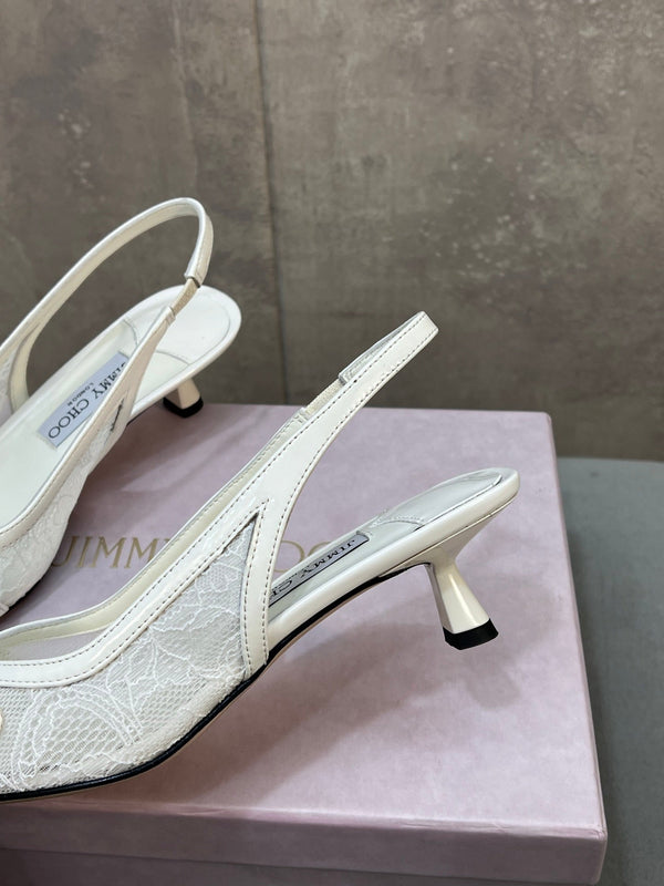 Jimmy 26 Amita Pump 45mm White Mesh 682976
