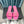 mule sandal quilted dark pink calfskin mop