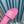mule sandal quilted dark pink calfskin