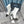 CC Ankle Boots White Cowhide And Lambskin