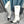 CC High Boots White Cowhide And Lambskin
