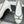 CC 25 Pumps 50mm White Black Sheepskin 368794