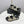 CC Dad Sandal Cream Black Tweed Sheepskin 620123