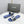 CC 26s Woven Strap Slides Dark Blue Lambskin