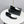CC 26s Pointed Loafers Black White Sheepskin 972784