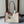 CABAS 37 IN WHITE CANVAS AND BRONZE BROWN CALFSKIN TRIM GOLD LOCK