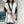 SCARF 195 CM IN BLACK MIX WHITE CASHMERE AND WOOL 402234