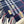 CHECK SCARF 180 CM IN INDIGO BLUE MIX WHITE CASHMERE 405480