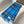 CHECK SCARF 180 CM IN AZURE BLUE MIX BLACK CASHMERE 405481