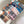 CHECK SCARF 180 CM IN SKY BLUE MIX BLACK CASHMERE 405484