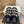tippi slide sandal white black canvas calfskin