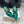 Manolo Satin Maidugura Mules 90mm Green Teal Satin