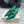 Manolo Satin Maidugura Mules 90mm Green Teal Satin