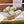 CD Dway Platform Slide Beige Brown Fabric with Lambskin 242442