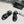 CC 25A Sandals Black Horse Fur Leather 338606
