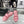 CC 25 Sandals Leather Chain 6cm Pink Lambskin 338653
