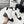 CC 25 Chelsea Ankle Boots With Chain 85mm White Black Sheepskin 374033