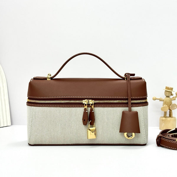 LP Extra Pouch L23 Caramel Calfskin Canvas 282137