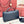 LP Extra Pouch L23 Black Ostrich Pattern Leather