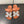 CHYPRE SANDAL ORANGE MIX CREAM CALFSKIN
