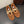 ALAIA BALLET FLATS IN COPPER BROWN MESH FISHNET WITH GOLD HARDWARE