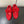ALAIA SPHERE BALLET FLATS IN CHERRY RED LAMBSKIN