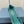 CUT-OUT BALLERINAS IN TURQUOISE BLUE SATIN