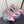 CUT-OUT BALLERINA FLAT IN BABY PINK SATIN ATTACHED BEAD BUCKLE