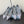 CUT-OUT BALLERINA FLAT IN WARM GRAY SATIN ATTACHED BEAD BUCKLE