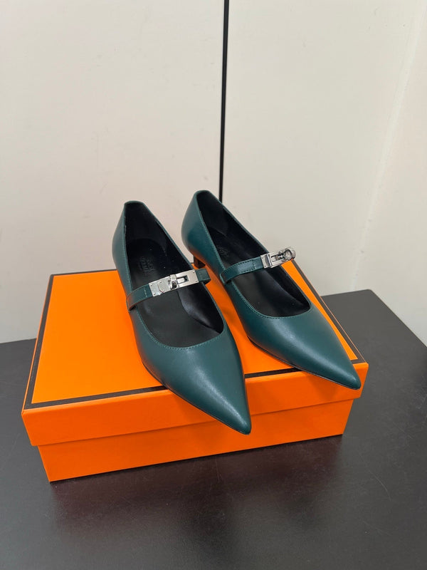 HM 25C Kiara 40 Pump Castleton Green Calfskin 210276