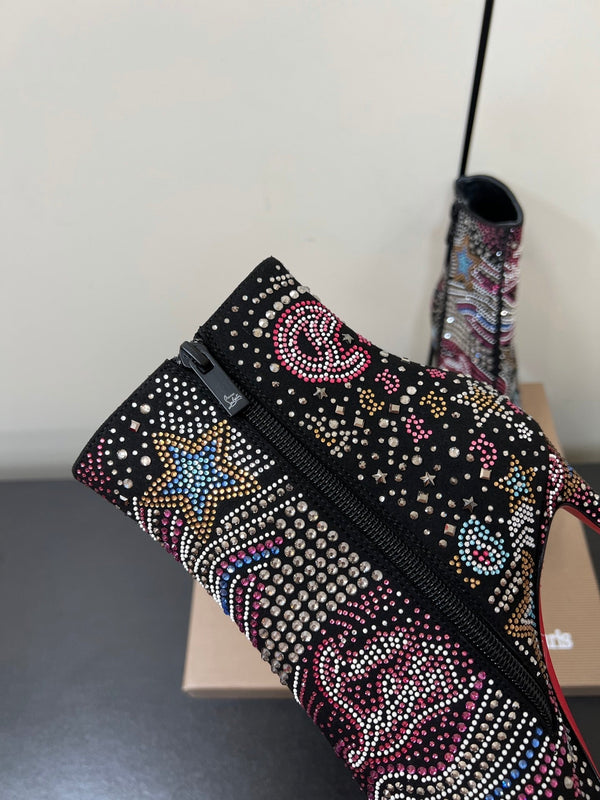 CL Hot Chick Starlight Ankle Boots 10.5 Suede 618912