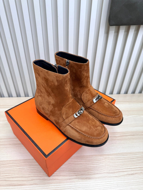 HM Kelsy Ankle Boot Brown Suede 466595