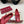 GG BALLET FLAT CRIMSON HORIZONTAL STRAPS LAMBSKIN
