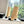 CC 25 High Boot Beige Calfskin Black Grosgrain 430337