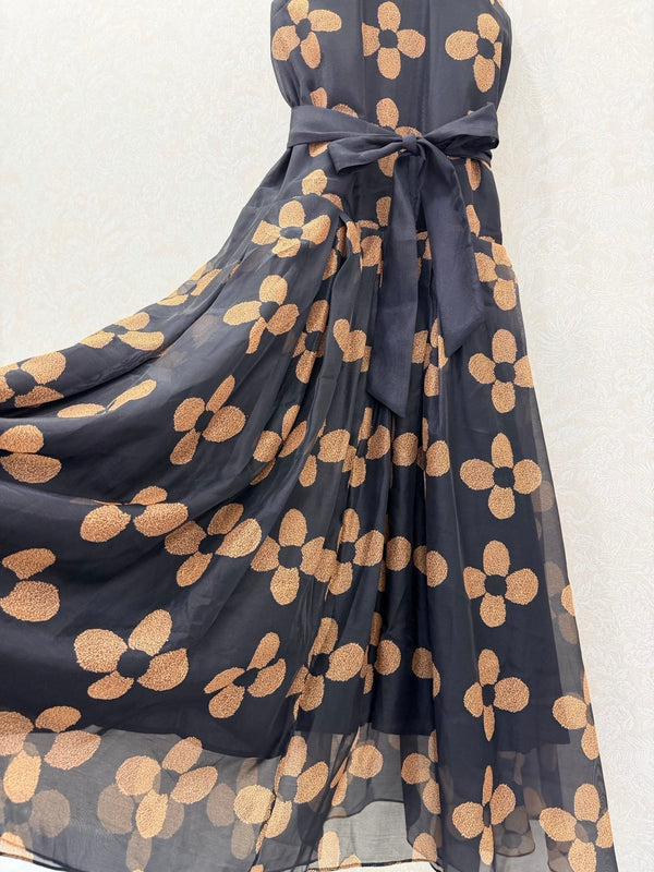 Zimmermann French Couture Floral Gown Black Cotton 347347