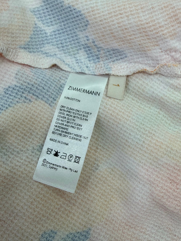 Zimmermann Stardust Mini Dress Orange Cotton 339888