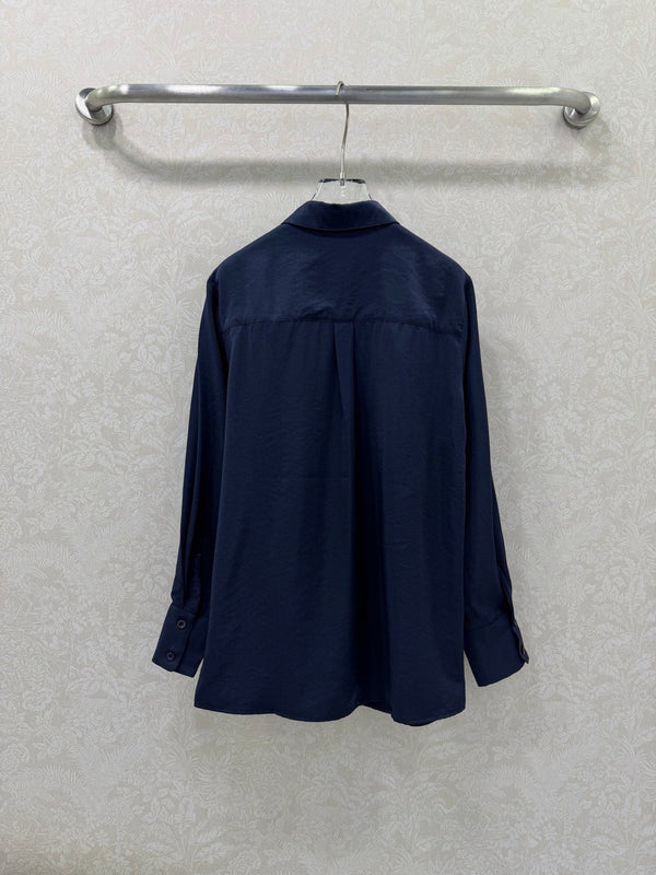 CD 26s Shirt Navy Blue Rayon Coppe 352029