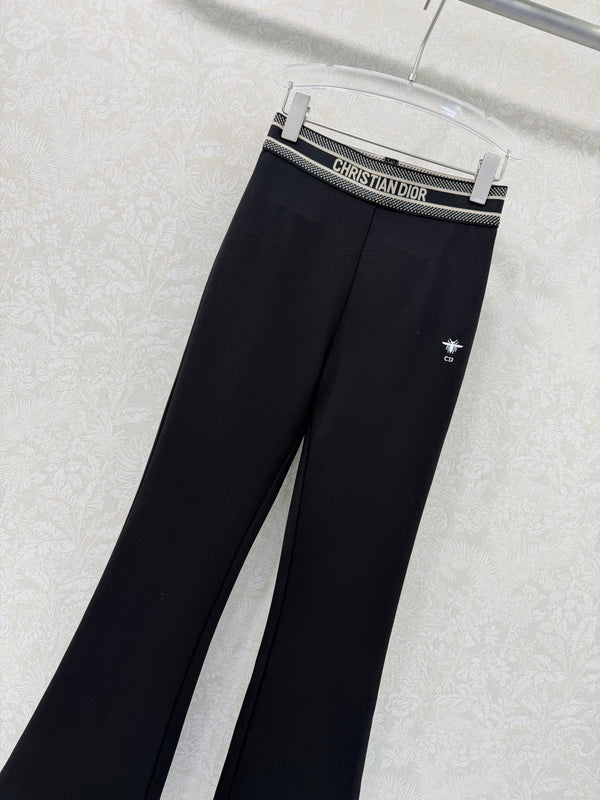 CD 26s Flared Trousers Black Nylon Rayon 352023