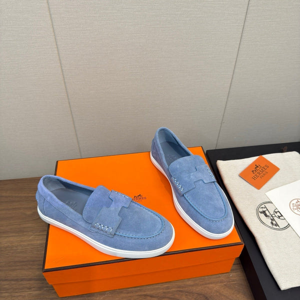 HM 25 Loafers Blue Cowhide 329175